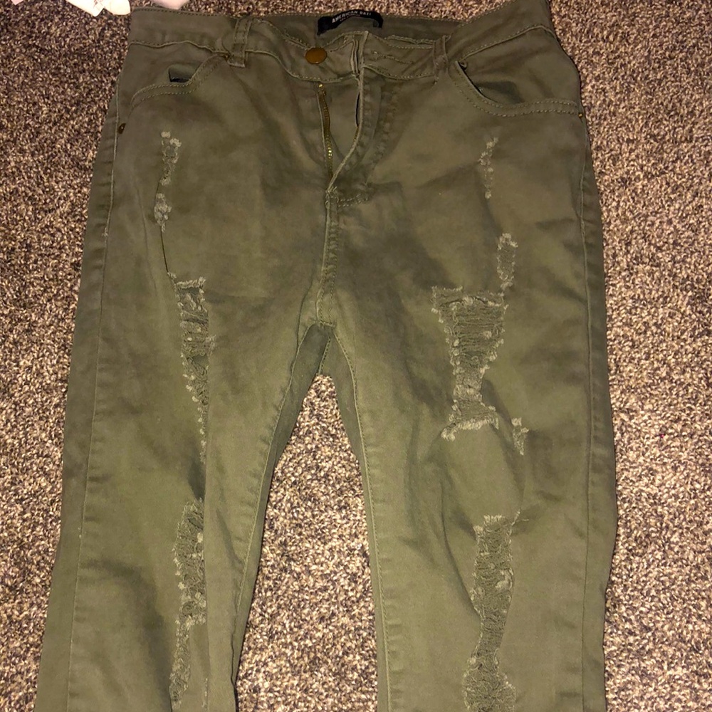 Green jeans